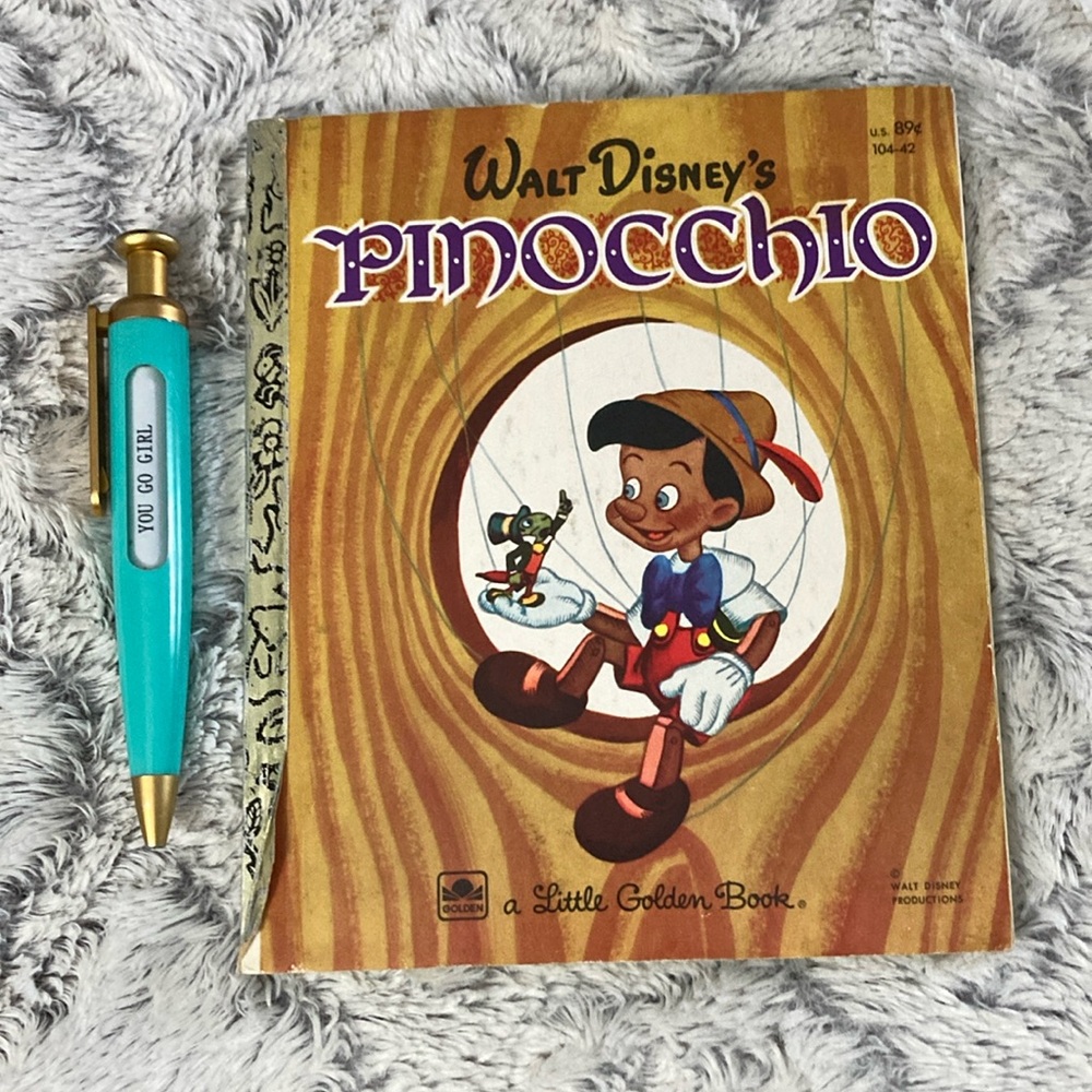 Little Golden Books Walt Disney  Pinocchio copyright 1948